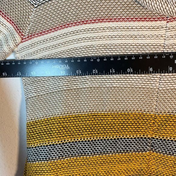 Anthropologie Sparrow Fiemme Cardigan Ladies Sweater Hooded Aztec Cream Small - Picture 8 of 10